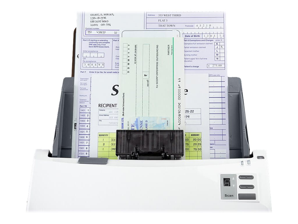 Plustek SmartOffice PS456U Plus Dokumentenscanner 600 dpi Duplex ADF USB 2.0 Grau, Weiß