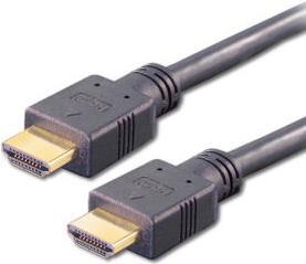 e+p HDMV 401/5. Kabellänge: 5 m, Anschluss 1: HDMI Type A (Standard), Steckverbinder 1 Geschlecht: Männlich, Anschluss 2: HDMI Type A (Standard), Steckverbinder 2 Geschlecht: Männlich, Beschichtung Verbindungsanschlüsse: Gold, 3D, Datenübertragungsrate: 0,1 Gbit/s, Audio Return Channel (ARC), Produktfarbe: Schwarz (072780)