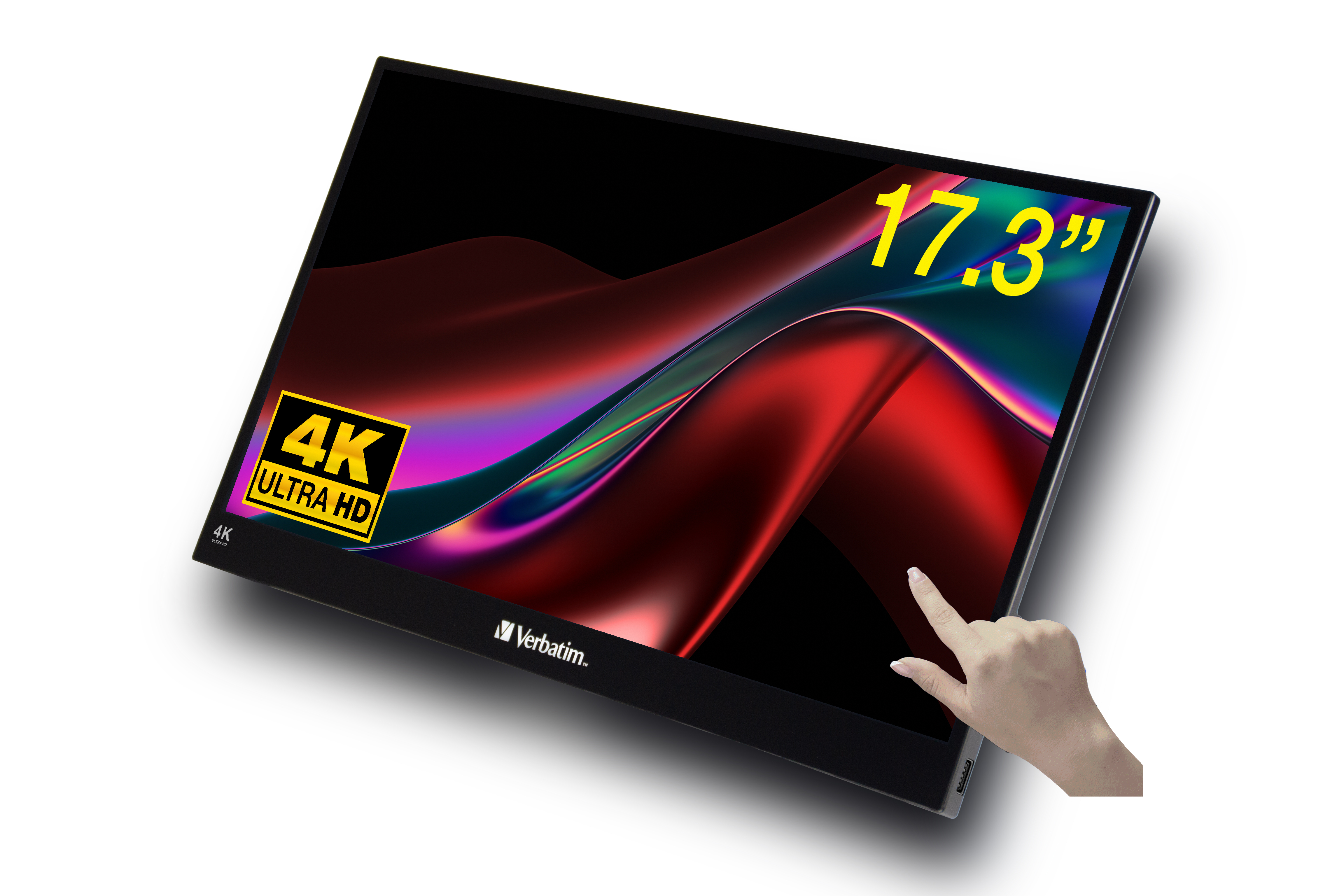 Verbatim PMT-17-4K Tragbarer LCD-Monitor 17,3" 3840 x 2160 IPS Touch Schwarz
