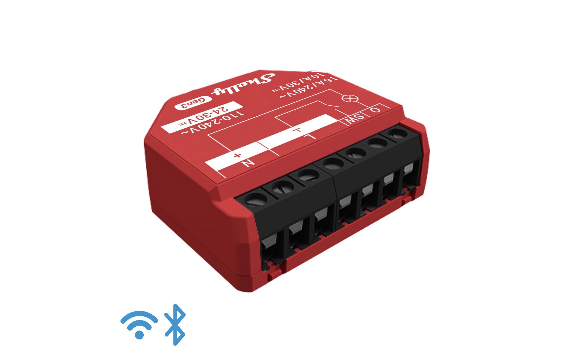 Shelly 1PM Gen3 Schaltaktor max. 16 A 1 Kanal WLAN Bluetooth