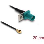 Delock Antennenkabel FAKRA Z Stecker zu MHF I 1.13 - 20 cm 2 vorgestanztes (90734)