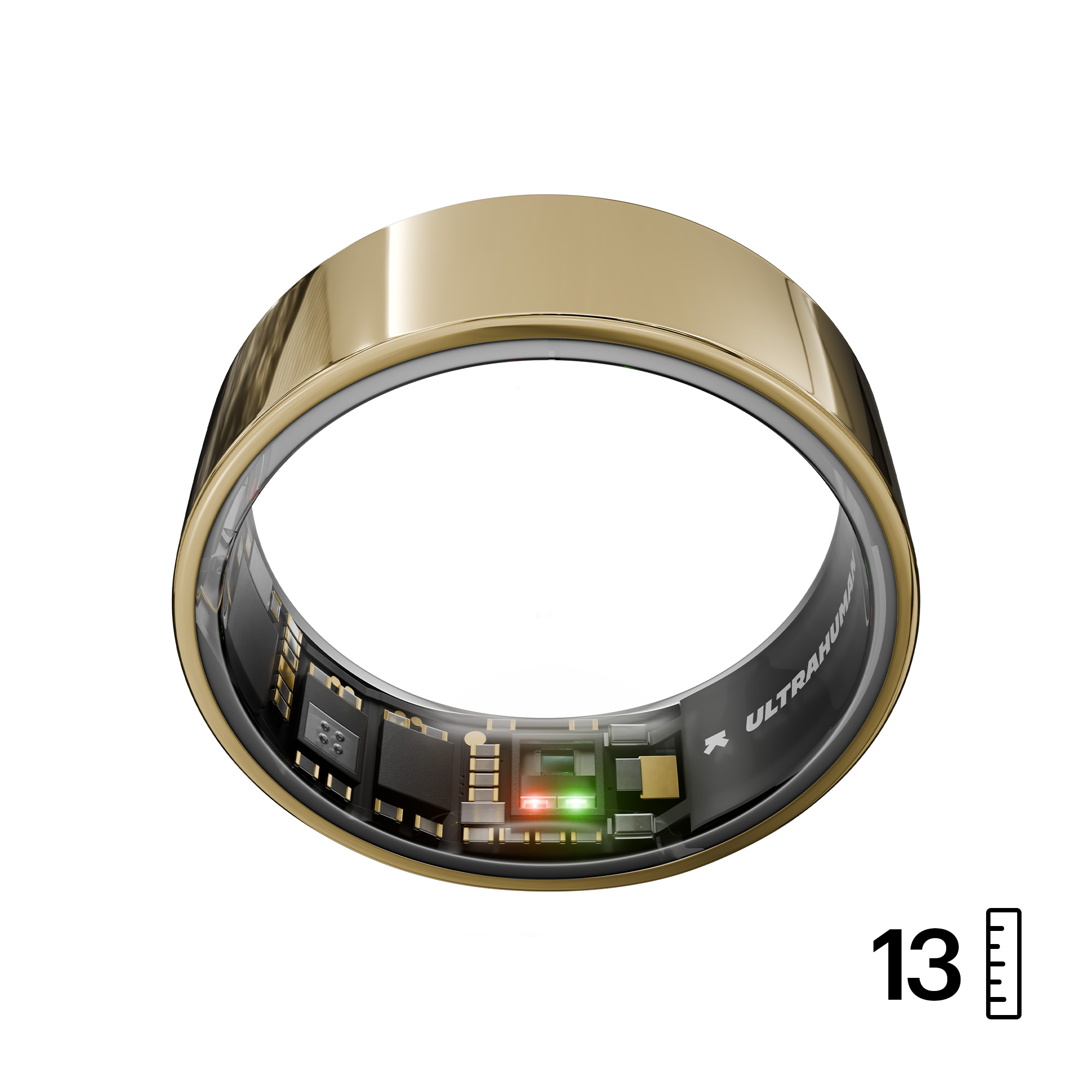 Ultrahuman Ring Air Smart Ring Bionic Gold Größe 13