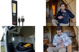 brennenstuhl LED Akku-Handleuchte PL 200 AC, schwarz/grau handlich, robust, vielseitig einsetzbar, mit Clip, Magnet - 1 Stück (1175590110)