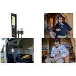 brennenstuhl LED Akku-Handleuchte PL 200 AC, schwarz/grau handlich, robust, vielseitig einsetzbar, mit Clip, Magnet - 1 Stück (1175590110)