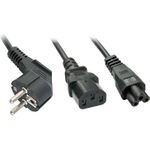 Lindy Stromkabel CEE 7/7 (SCHUKO) (S) bis IEC 60320 C13, IEC 60320 C5 (30047)