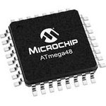 Microchip Technology ATMEGA48V-10AU Embedded-Mikrocontroller TQFP-32 (7x7) 8-Bit 10 MHz Anzahl I/O 23 (ATMEGA48V-10AU)