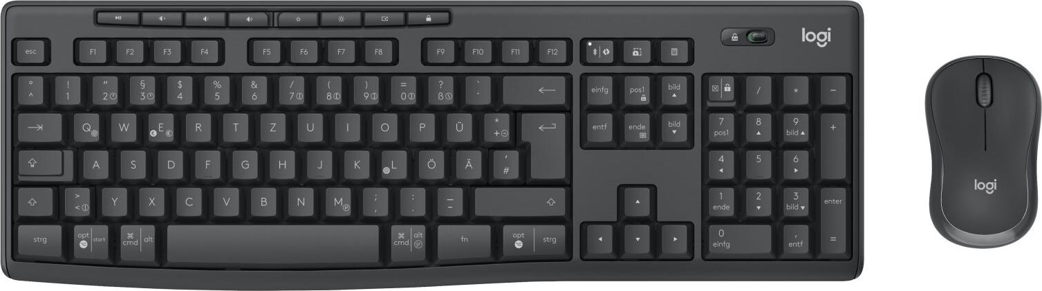 Logitech MK370 Combo for Business Tastatur- und Maus-Set Bluetooth LE QWERTZ Graphite