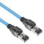 ACT Blue 70 meters S/FTP CAT6A B2ca PoE++ 100W solid prefab installation cable, RJ45 male ? male (FB0070)
