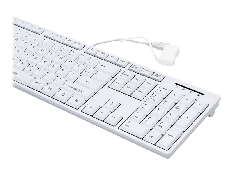 GETT CleanType Easy Basic Tastatur 105 Tasten USB IP68 Weiß