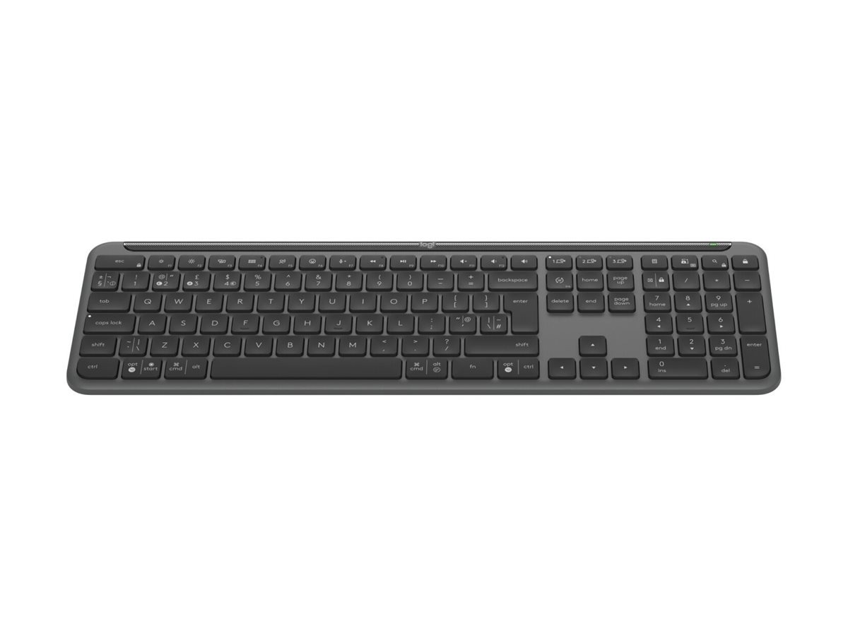 Logitech Signature Slim K950 Kabellose Tastatur Bluetooth 5.1 LE QWERTZ Deutsch Graphit