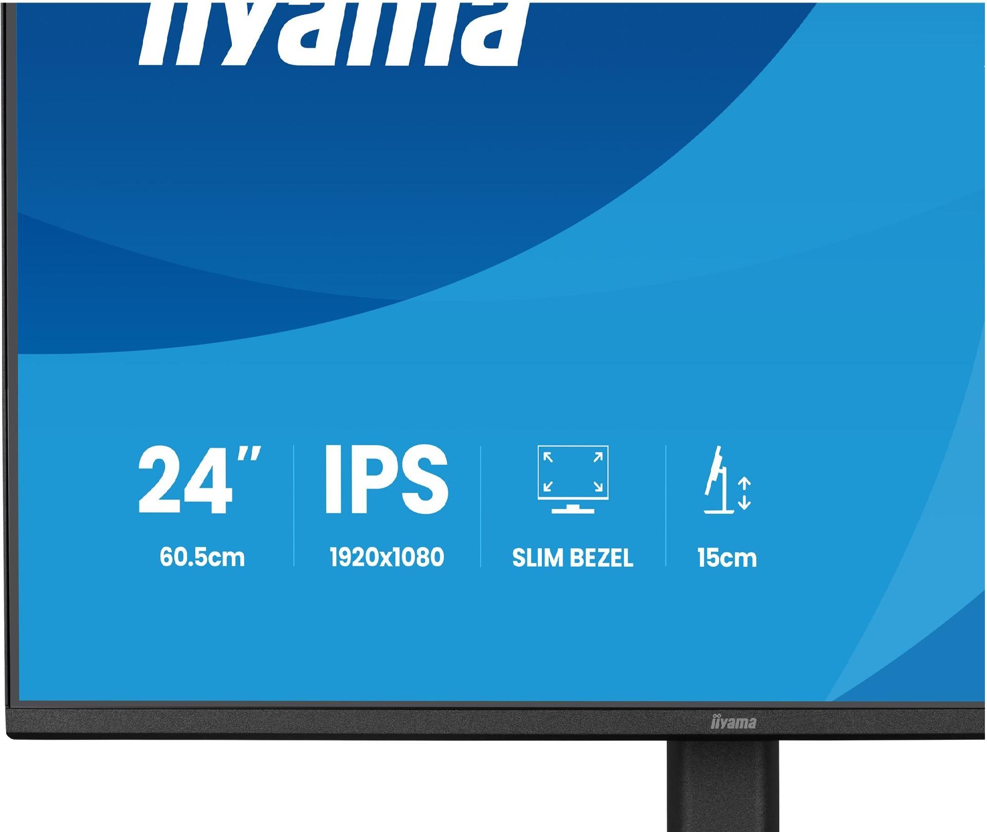 Iiyama ProLite XB2491H-B1 24" IPS-Monitor 1920x1080 120 Hz Schwarz
