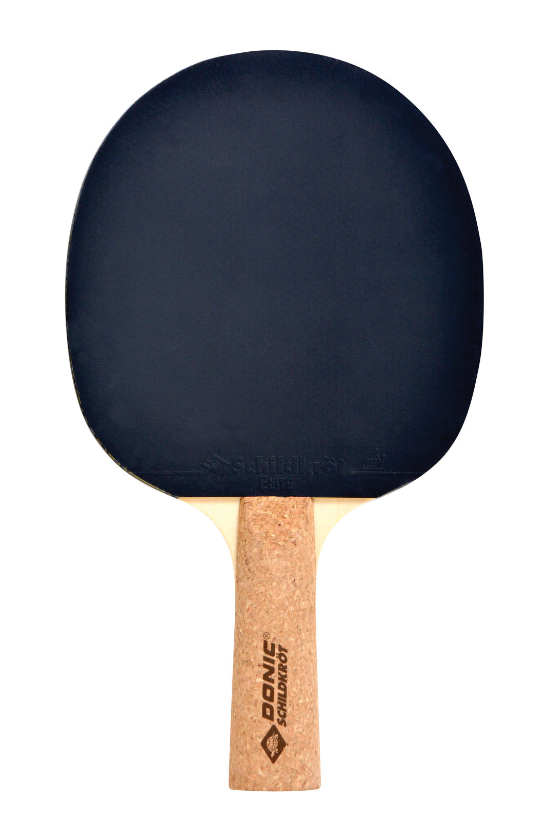 Donic Schildkröt Tischtennisschläger Persson 500 Korkgriff Elite-Belag 1,6 mm Schwamm Schwarz