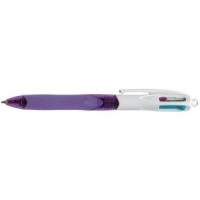 Bic 4Colours GRIP Fashion 4 Colours Grip 1 mm türkisblau, lila, pink