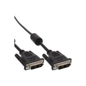 InLine® DVI-D Kabel, digital 18+1 St/St, Single Link, 2 Ferritte, 5m (17765)