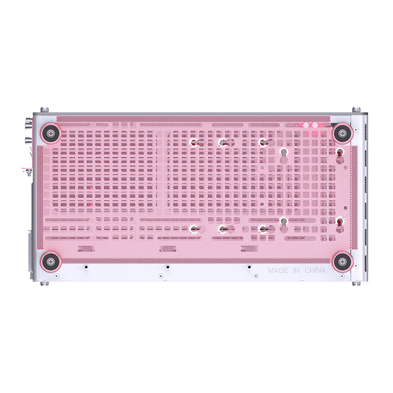 Jonsplus Z20 Mini Tower Systemgehäuse Pink, Weiß