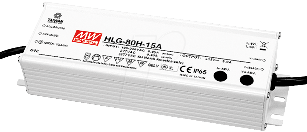 Synergy 21 Netzteil - 12V 60W Mean Well 0-10V dimm IP65 (HLG-80H-12B)