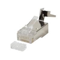 Modular Stecker Cat.6A RJ45 fürCat.7 Rohkabel, Cat.6A und Cat.6 Kabel, 50 Stück, geschirmt, LogiLink® [MP0033] (MP0033)