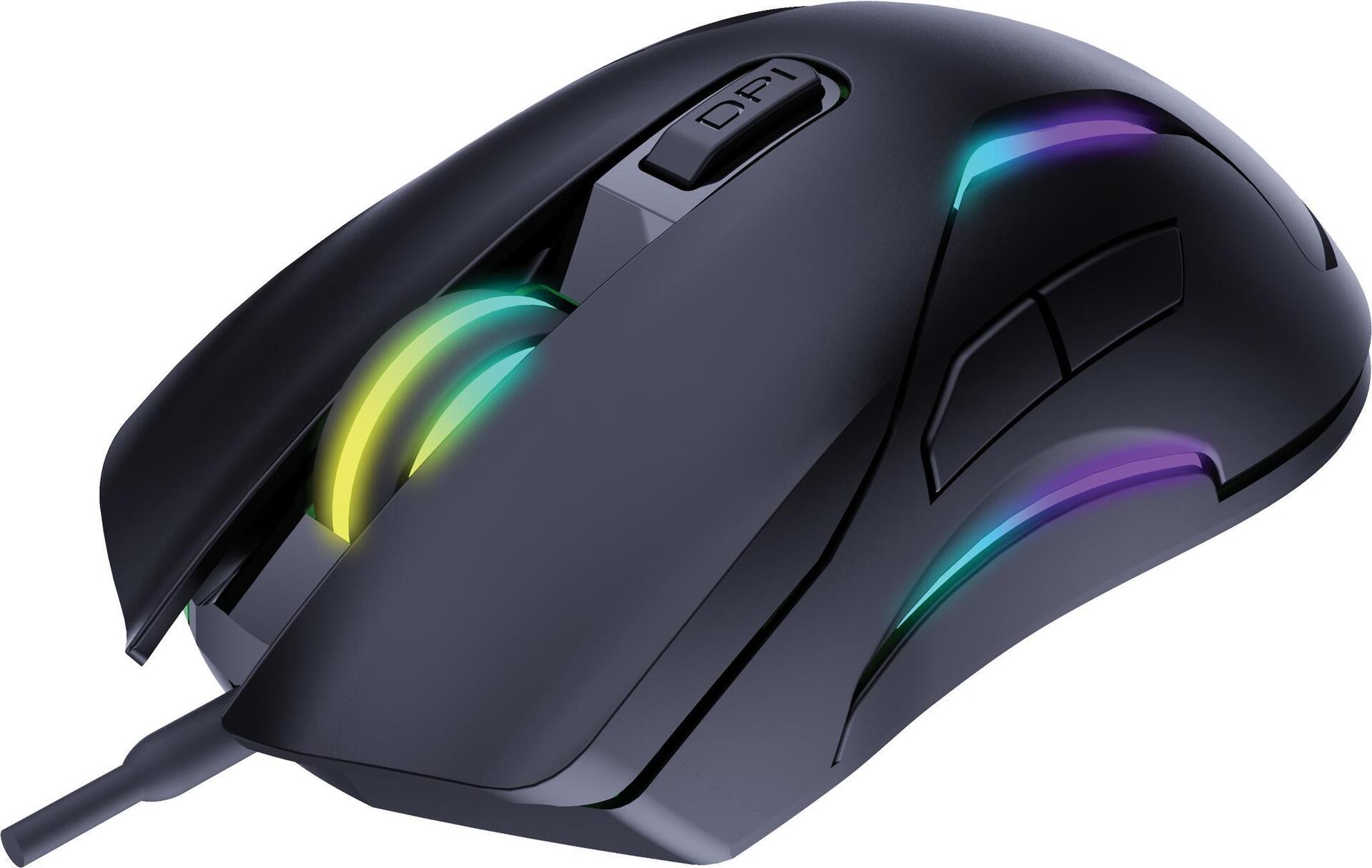 Sandberg LightFlow 6D Gamer Mouse Maus Beidhändig USB Typ-A 3600 DPI (640-27)