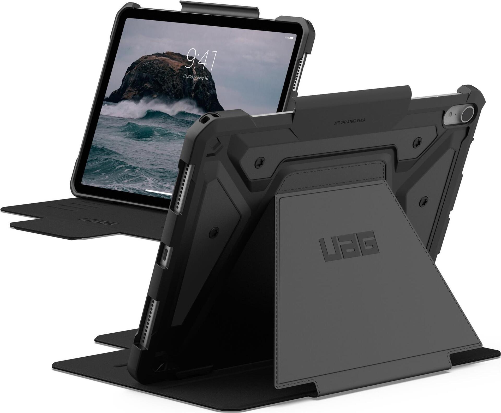Urban Armor Gear UAG Metropolis SE Flip-Hülle für Apple iPad Air 11" (M2, M3) Schwarz