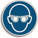 HEIN Industrieschilder HEIN 28857 Gebotsschild Augenschutzbenutzen ASR/ISO Kunststoff O 100mm (28857)