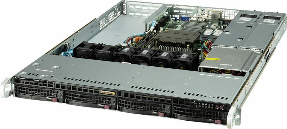 Supermicro SYS-510T-WTR-EU Server-Barebone Intel C256 LGA 1200 (Socket H5) Rack (1U) Schwarz (SYS-510T-WTR-EU)