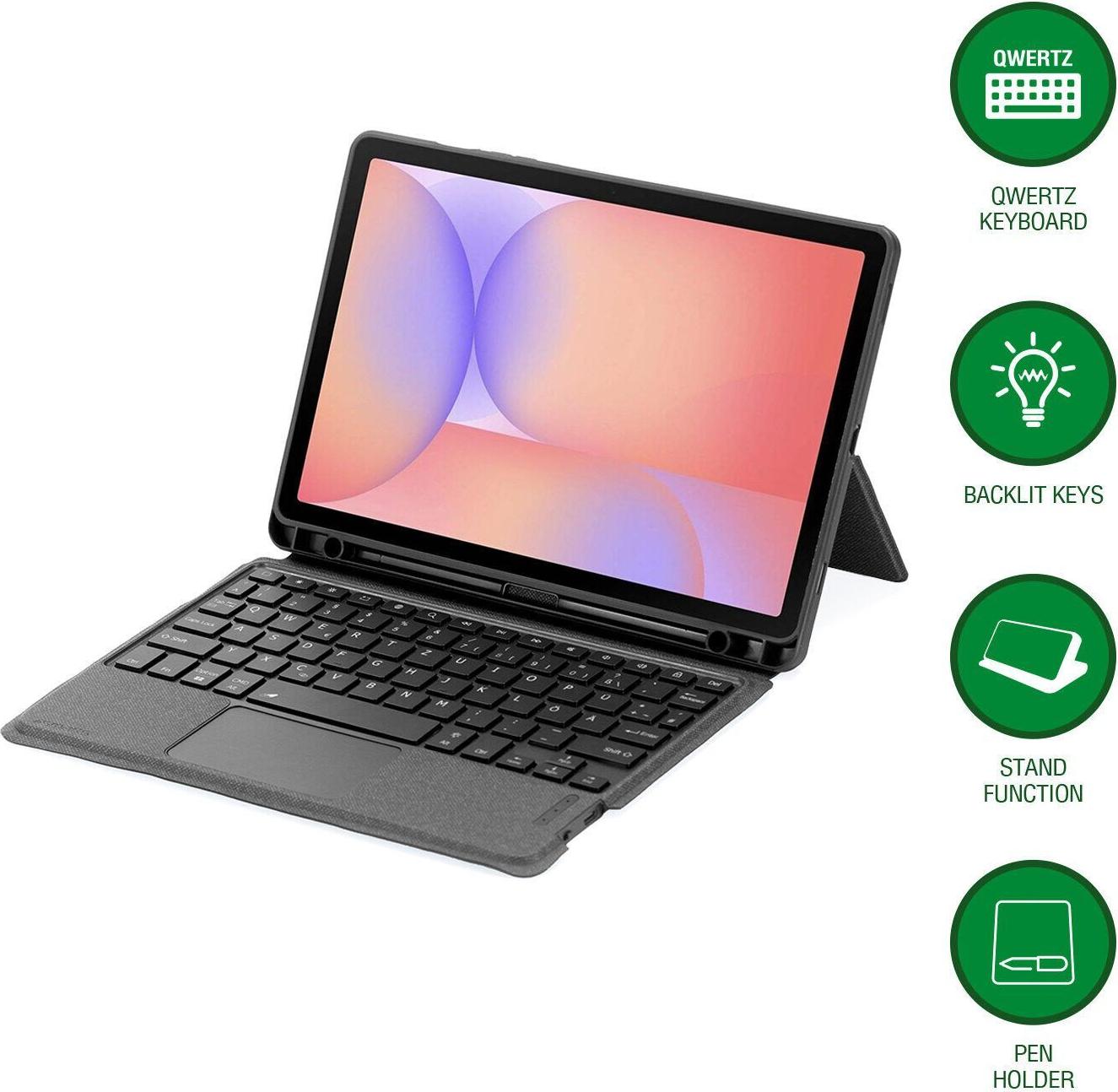 4smarts Tastatur Case Solid Pro QWERTZ Galaxy Tab S10 Lite (496609)
