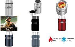 THERMOS Speisegefäß STAINLESS KING, 0,71 Liter, eisgrau doppelwandiger Edelstahl mit Vakuumisolierung, - 1 Stück (4001.336.071)