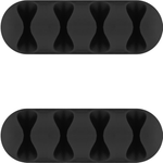 Microconnect CABLEMANA-16 Kabel-Organizer Kabelhalter Flur Schwarz 2 Stück(e) (CABLEMANA-16)