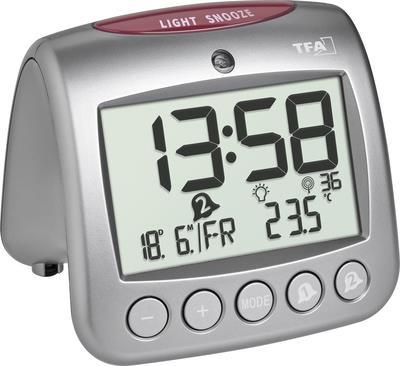 TFA-Dostmann Sonio 2.0. Produktfarbe: Silber, Gehäusematerial: Kunststoff, Temperaturmessbereich: -5 - 50 °C. Energiequelle: Akku, Akku-/Batterietyp: AA, Batteriespannung: 1,5 V. Breite: 112 mm, Höhe: 98 mm, Tiefe: 98 mm (60.2559.54)