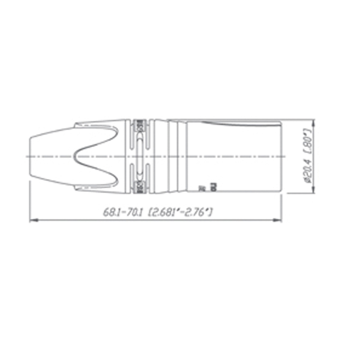 Neutrik X Series NC3FX XLR-Steckverbinder Buchse 3-polig Silber Schwarz