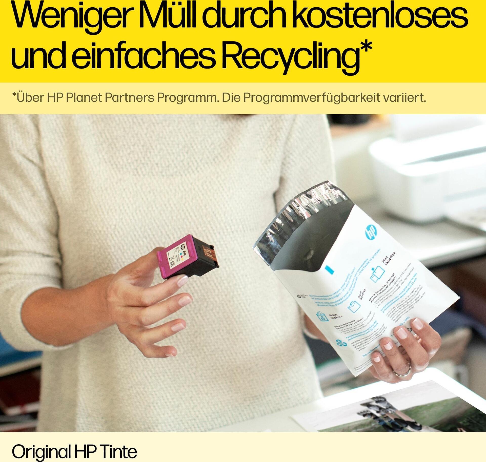 HP 937 Original Tintenpatrone 4er-Pack Standardertrag Schwarz, Cyan, Magenta, Gelb