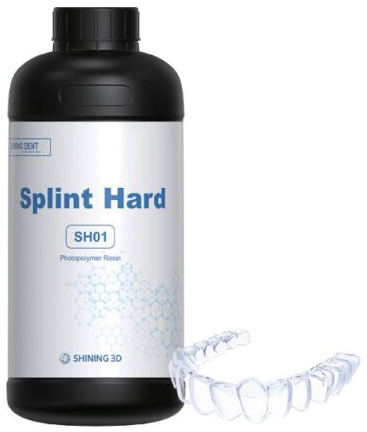 Shining 3D Dental Splint Hard Resin SH01 1 kg Transparent