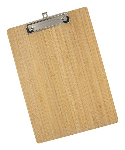 WEDO 574104 Klemmbrett DIN A4 Hartfaser-Holz Braun