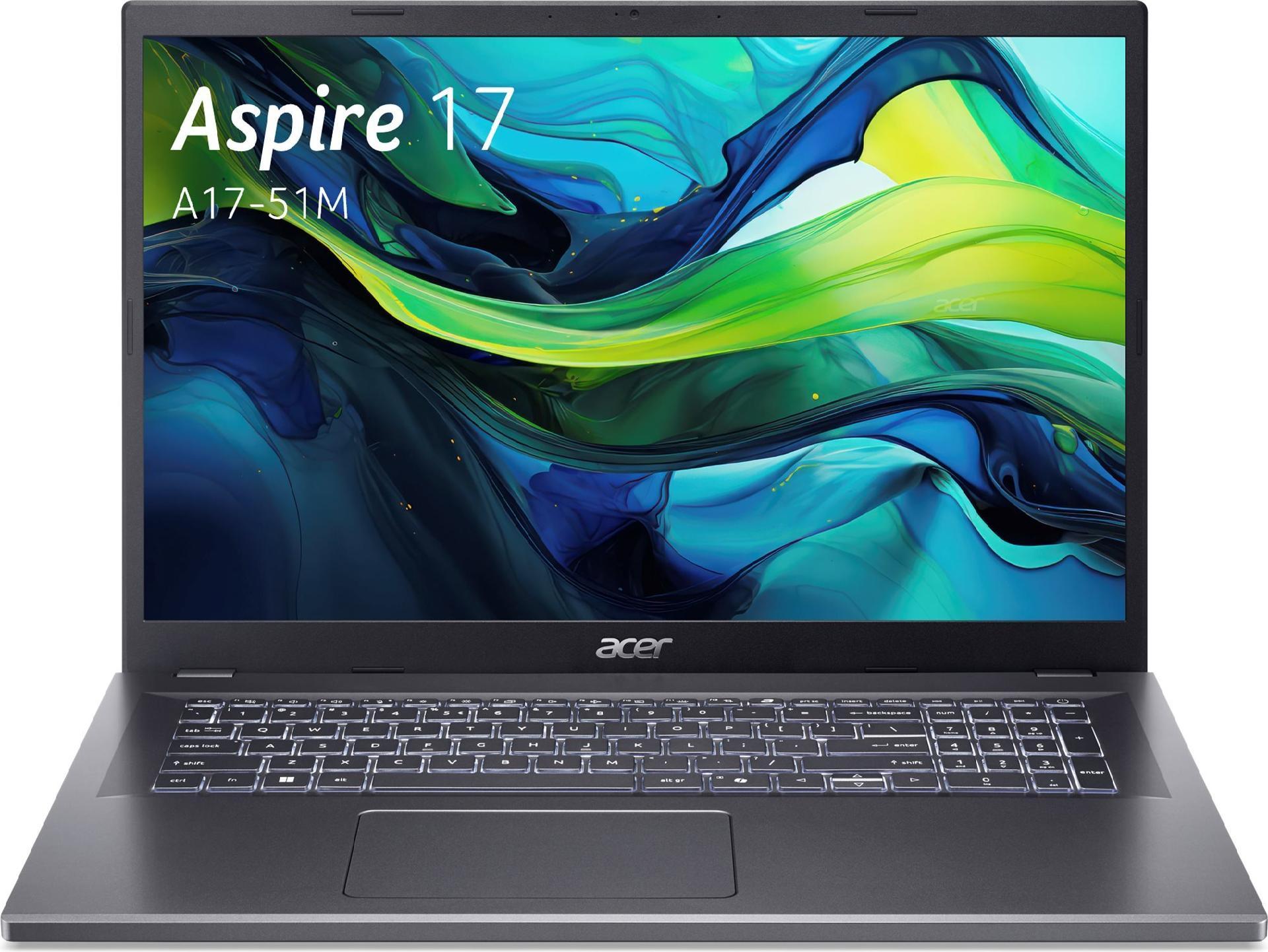 Acer Aspire 17 A17-51M-73RZ Notebook 17,3" Full HD IPS Intel i7-13620H 16GB RAM 1TB SSD QWERTZ DE (NX.JL5EG.004) (geöffnet)
