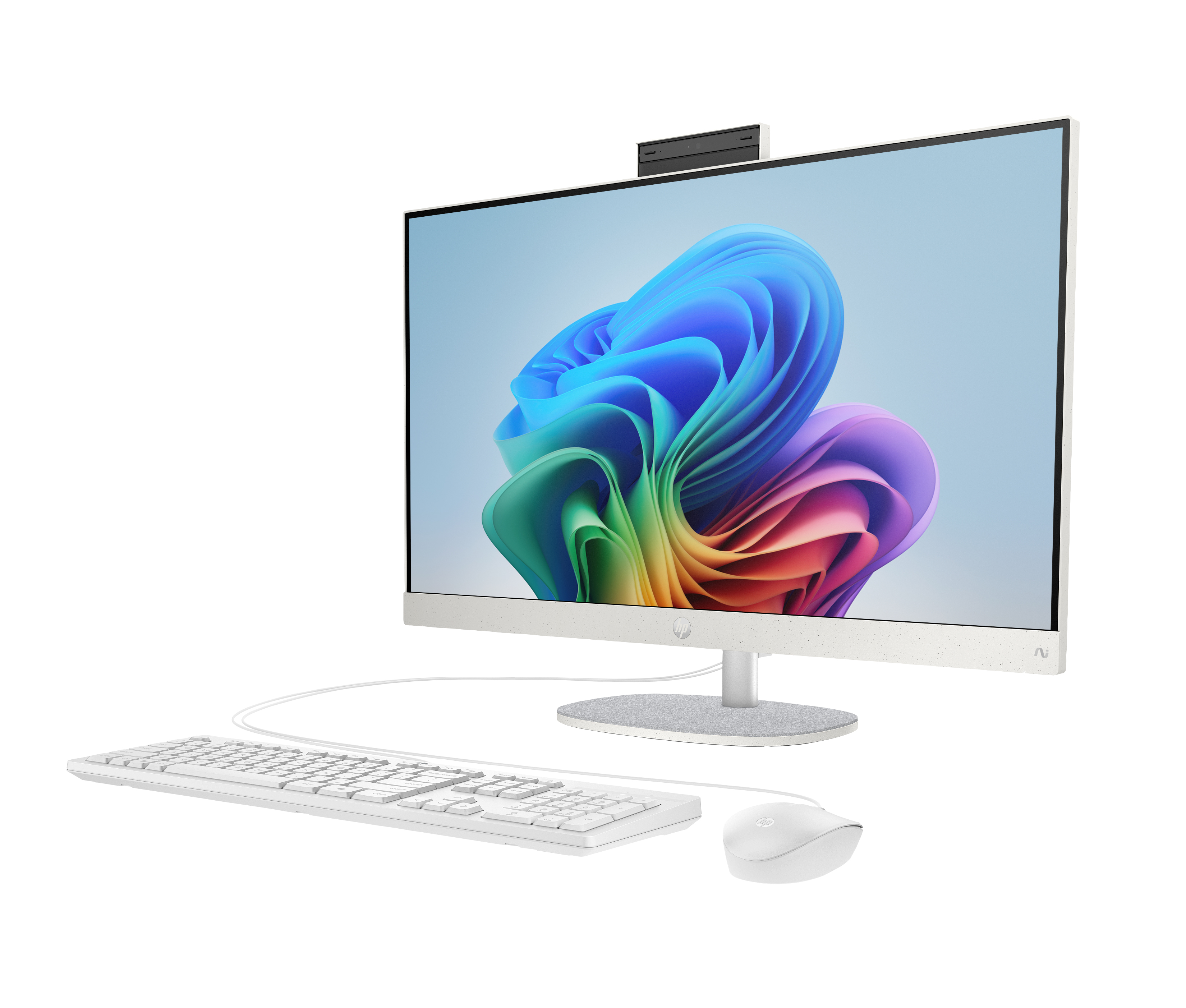 HP 27-ct2073ng 27" All-in-One-PC AMD Ryzen AI 7 350 16 GB RAM 512 GB SSD Weiß