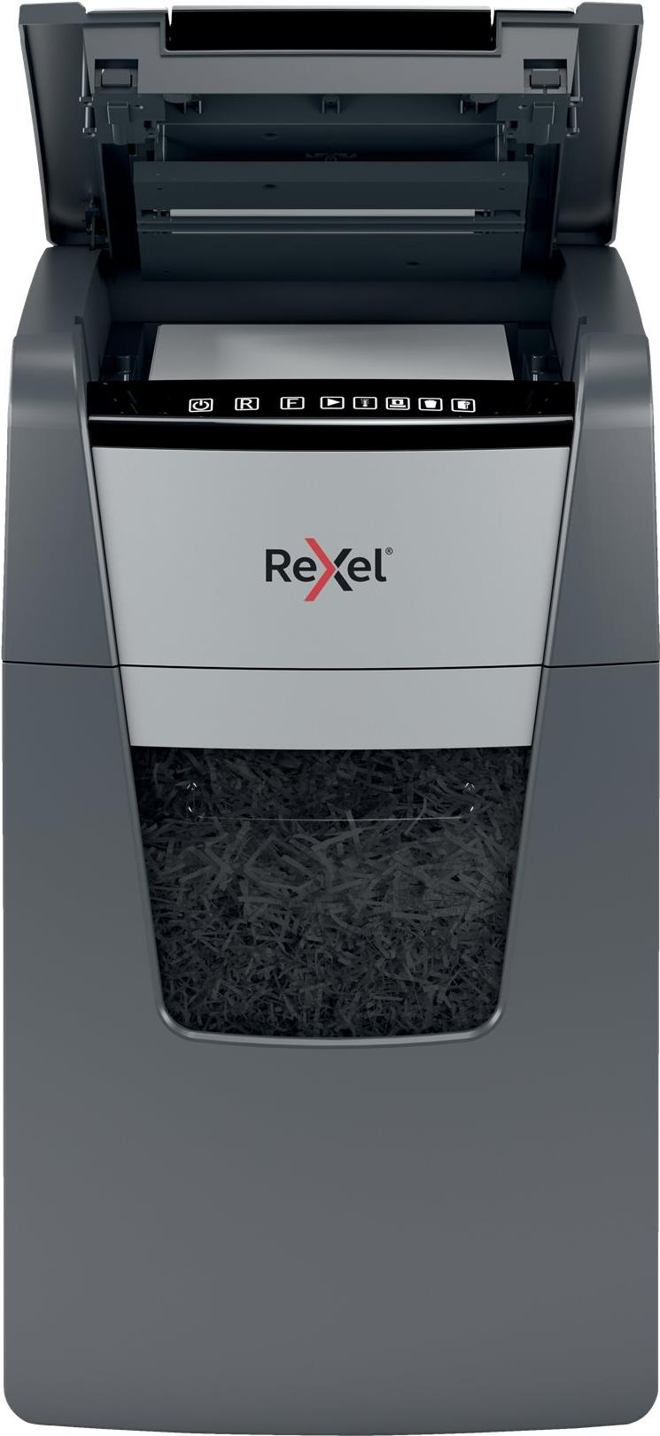 Rexel Optimum AutoFeed+ 150X Kreuzschnitt Aktenvernichter Schwarz, Grau
