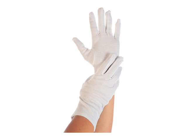 HYGOSTAR BLANC Baumwoll-Handschuhe L Polybaumwolle Weiß 12 Paar