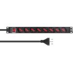 Lanview LVR-2MIT-SW-IT8 Stromverteilereinheit (PDU) 1U Schwarz (LVR-2MIT-SW-IT8)