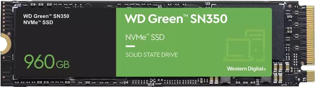 WD Green SN350 NVMe SSD WDS960G2G0C - SSD - 960 GB - intern - M.2 2280 - PCI Express 3.0 x4 (NVMe)