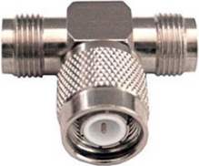 Wittenberg Antennen TNC T-Stück 103503 Adapter TNC-Stecker - TNC-Buchse silber