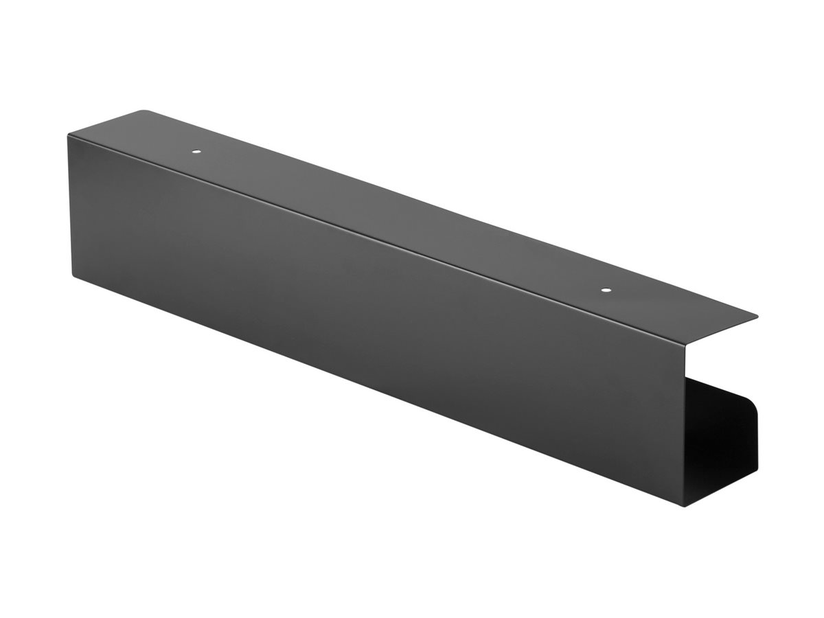 InLine® Kabelführungssystem für Untertisch-Montage, Stahl, 600 mm, Schwarz