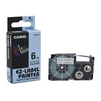 CASIO Farbband 6 mm XR6X schw./transp.