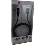 Adam Cotton 240W USB-C Ladekabel 1.2m Schwarz (ACBADP200BK)