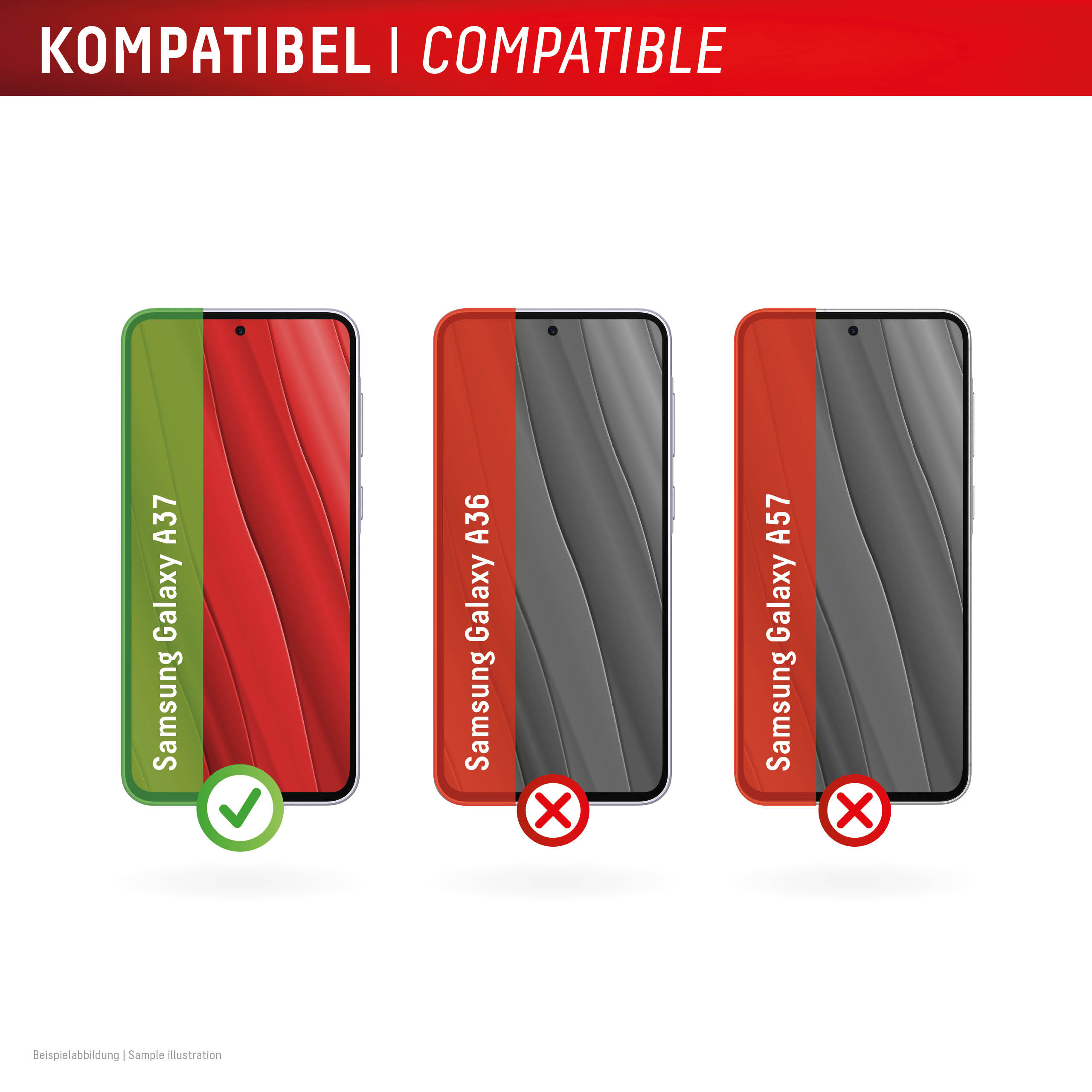 Displex Real Glass MM Displayschutzglas Samsung Galaxy A37 Transparent