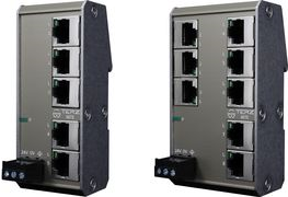 TERZ Unmanaged Industrial Ethernet Switch NITE-RF8-1100 8 x RJ45 10/100BaseTX, entspricht IEEE802.3 / u, 24 Volt AC/ - 1 Stück (NITE-RF8-1100)