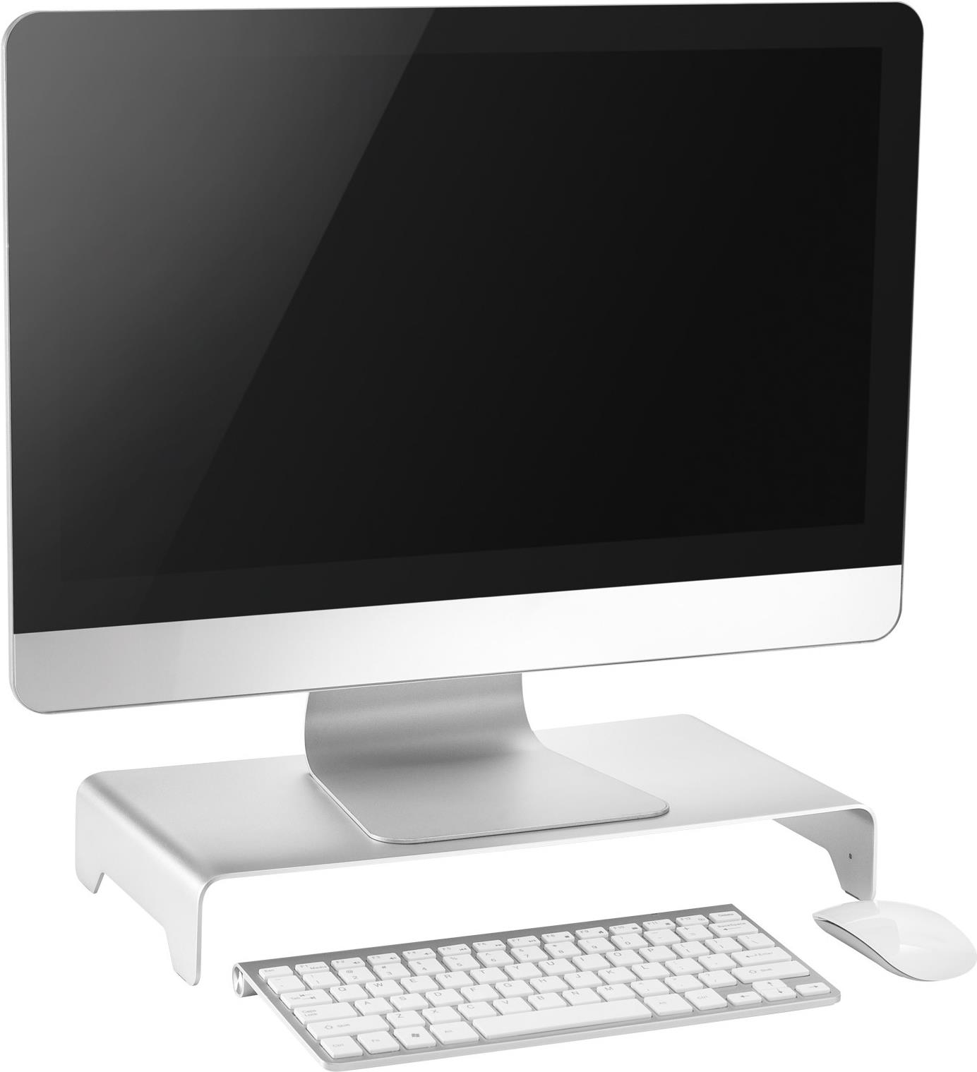 InLine 23175A Monitorständer Aluminium 63 mm max. 10 kg Silber