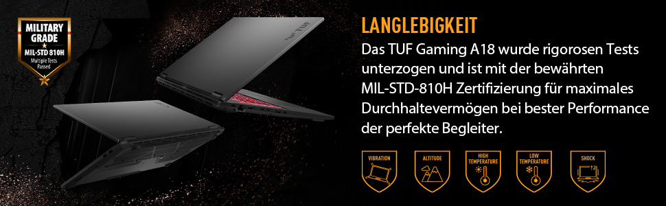 ASUS TUF Gaming A18 FA808UM-S8012W 18" WUXGA AMD Ryzen 7 260 16 GB RAM 1 TB SSD Jaeger grau
