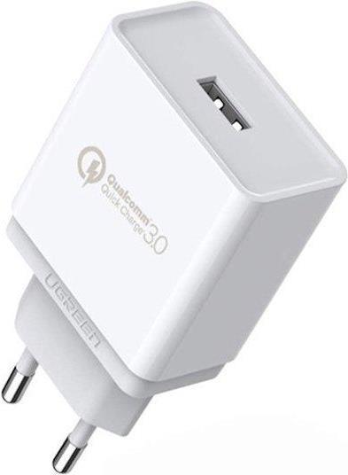 Ugreen 10133 Ladegerät für Mobilgeräte Smartphone Weiß USB Schnellladung Indoor (10133)