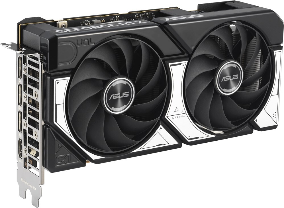 ASUS Dual GeForce RTX 5060 OC 8 GB GDDR7 Grafikkarte Schwarz Grau