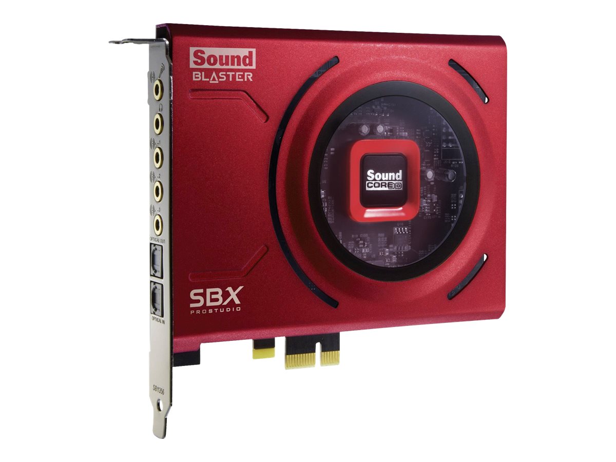 Creative Sound Blaster Z SE Interne Soundkarte PCI Express x1 24-Bit 192 kHz 116 dB SNR Rot